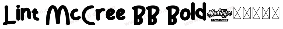 Lint McCree BB Bold字体转换